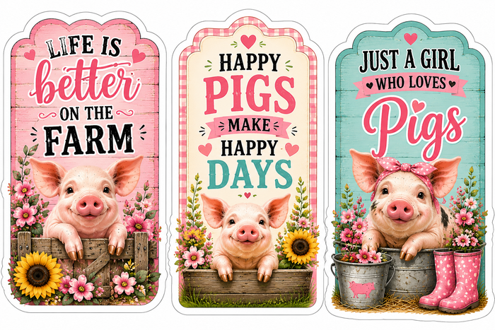 Pigs on the Farm Scrapbook Kit