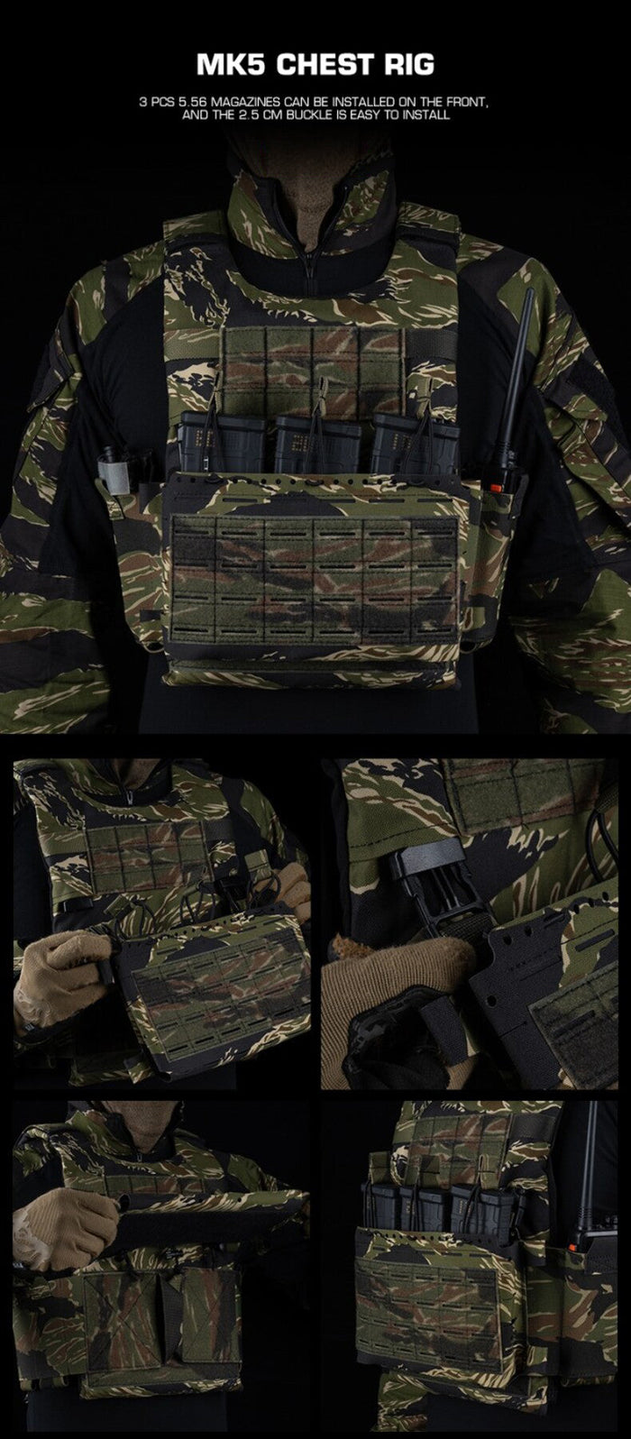 Plate Carrier – Tiger Stripe / Woodland