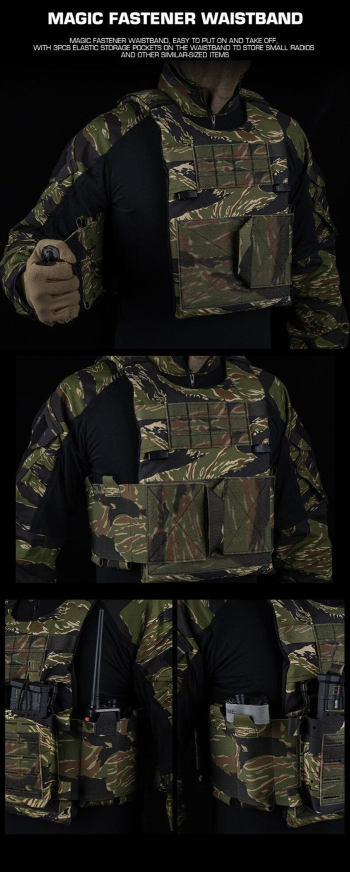 Plate Carrier – Tiger Stripe / Woodland