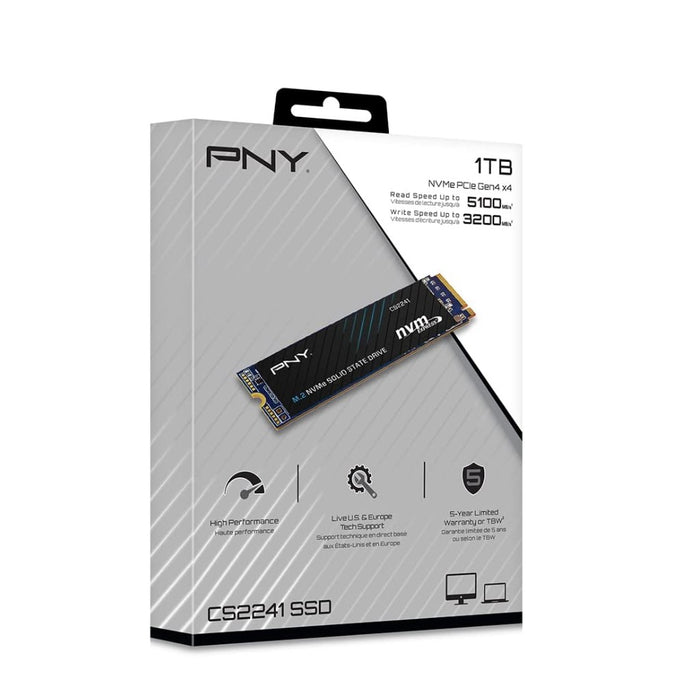 PNY CS2241 1TB PCIe 4.0 M.2 NVMe -GEN 4
