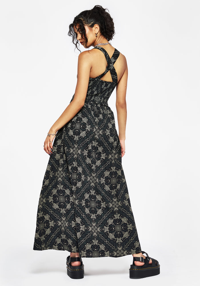 Poem Moth Printed Cami Midaxi Dress
