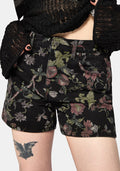 Poison Eden Print Denim Short 24" / US 2