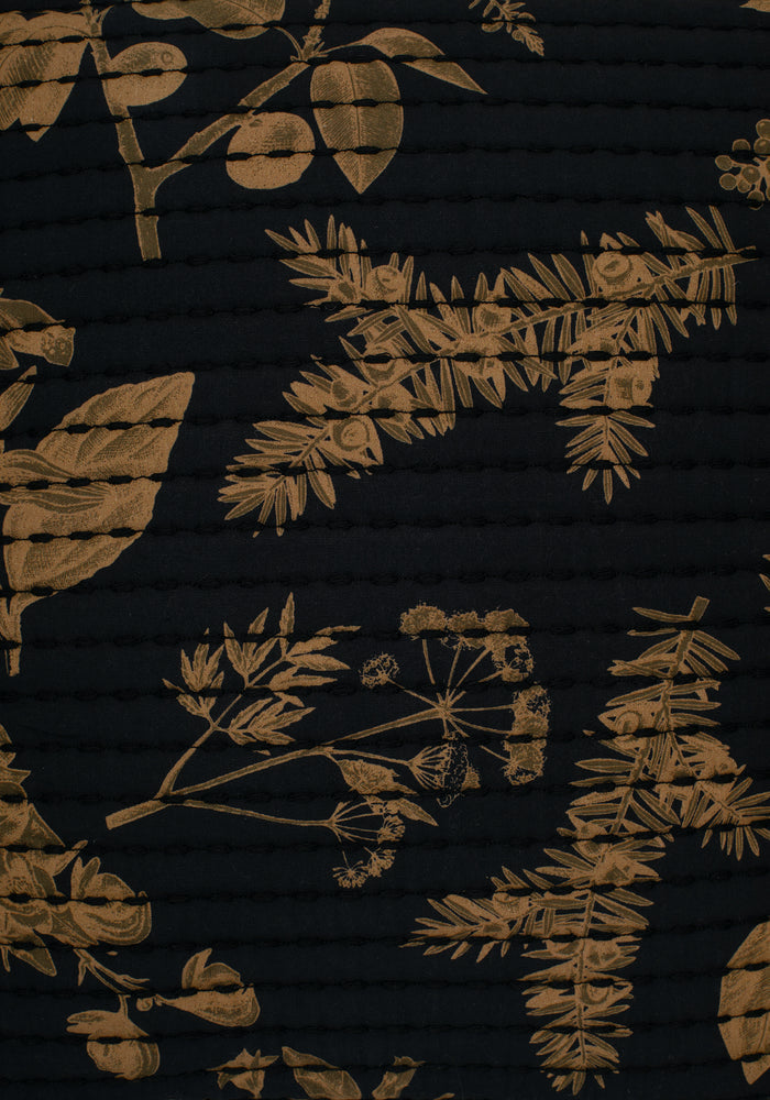 Poisonous Plants Floral Print Cotton Throw Cushion