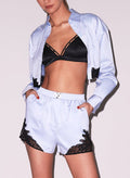 Poplin Boxer Short-ice blue-Fleur du Mal