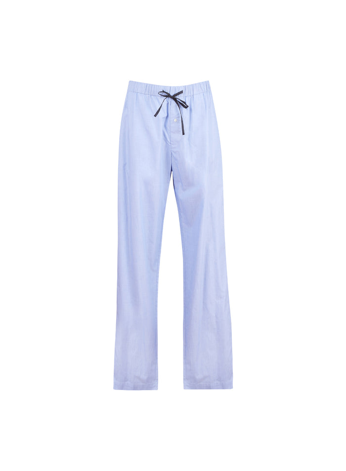 Poplin PJ Pant-pacific blue