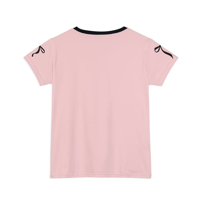 Princess 67 Pink Ringer Tee — Women's Casual Short Sleeve Shirt