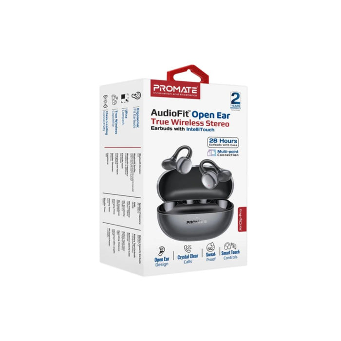 Promate AirClip-Pro Wireless Earbuds - Black