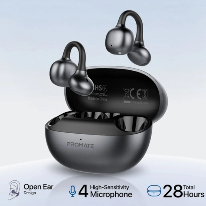 Promate AirClip-Pro Wireless Earbuds - Black