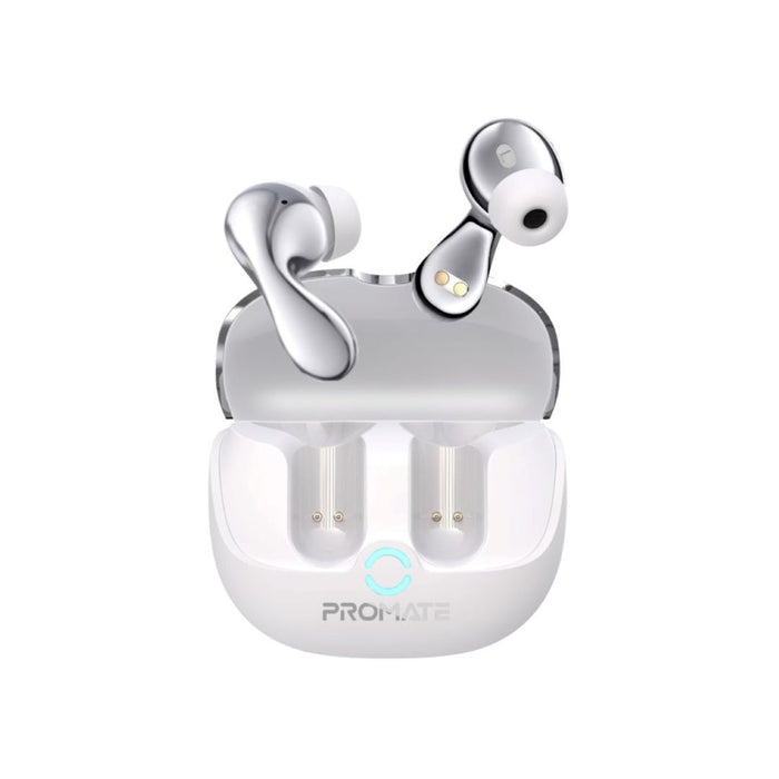 Promate Baton Wireless Earbuds - White