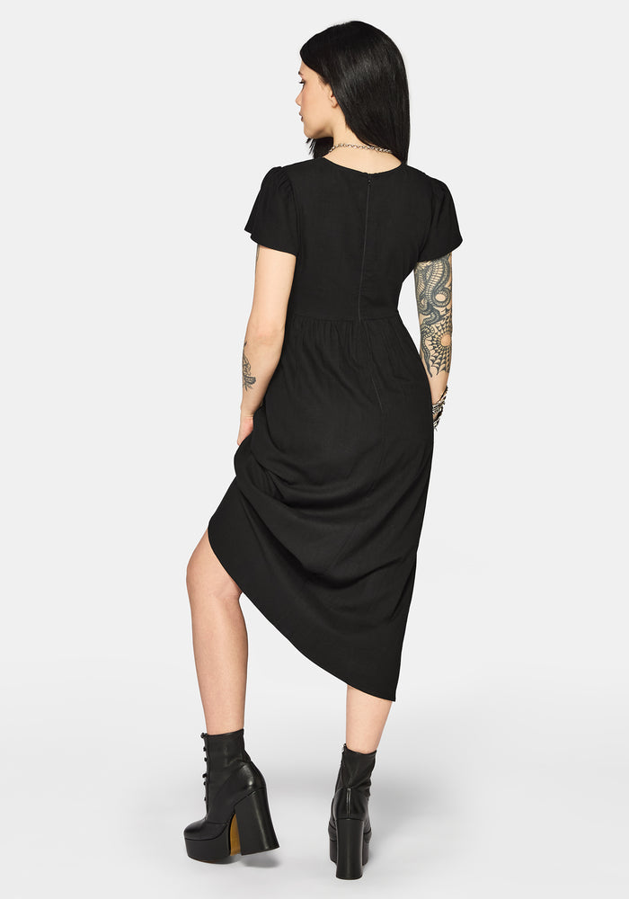 Ramone Twist Front Midi Dress