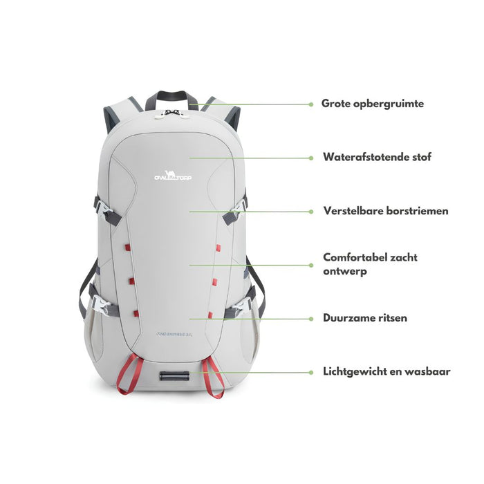 Raptor Travel Hiking Compartments Backpack 15.6-inch Laptop - of white