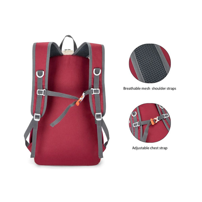 Raptor Travel Hiking Compartments Backpack 15.6-inch Laptop - Red