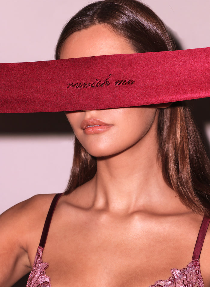 Ravish Me Silk Blindfold-barolo