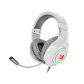 Redragon H260-W RGB Wired Gaming Headset - White - شركة القيم العالمية للحاسبات