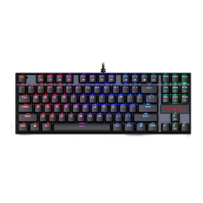Redragon K552 Kumara RGB 80% Mechanical, Wired TKL, Blue Switches, Gaming Keyboard - شركة القيم العالمية للحاسبات