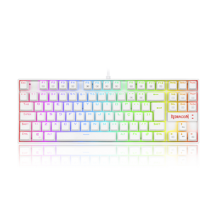 Redragon K552W-RGB, Kumara, 80% Mechanical, Wired TKL, Blue Switches, Gaming Keyboard - شركة القيم العالمية للحاسبات