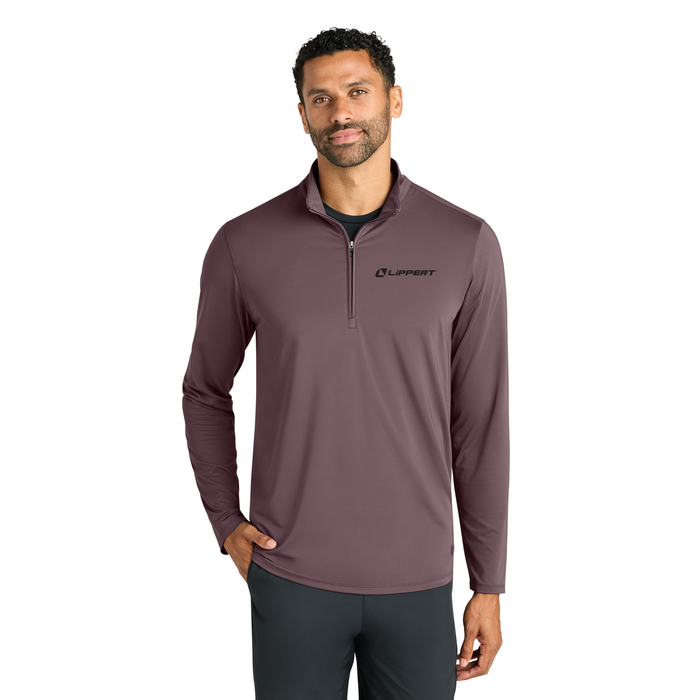 Regain 1/4 Zip - Ashen Plum - Lippert Dark Grey Logo