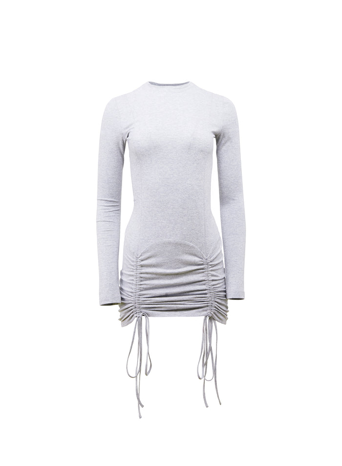 Riley Dress-medium heather grey-flat