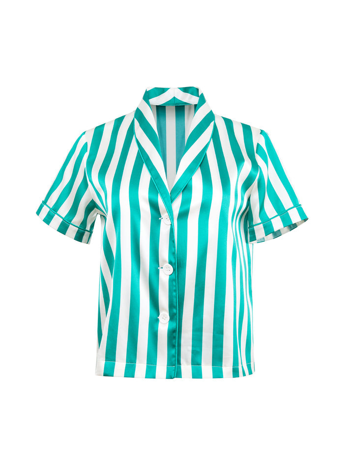 Riviera Stripe PJ Top-goal getter-flat