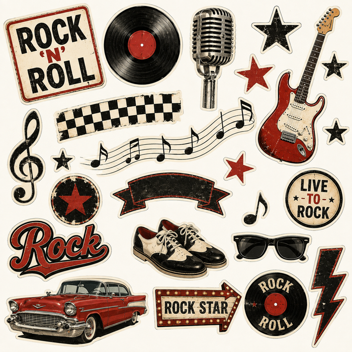 Rock 'n Roll Scrapbook Kit