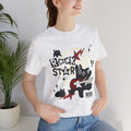 Rockstar Anime Graphic Tee - Y2K Punk Rock Graphic T-Shirt