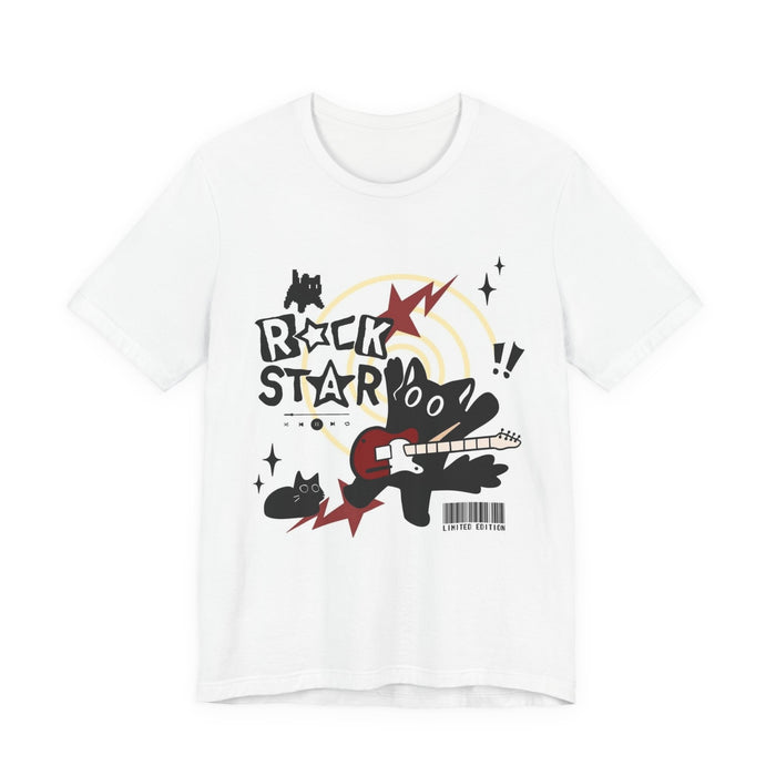 Rockstar Anime Graphic Tee - Y2K Punk Rock Graphic T-Shirt
