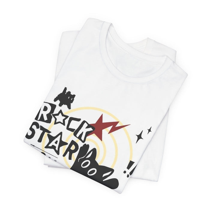 Rockstar Anime Graphic Tee - Y2K Punk Rock Graphic T-Shirt