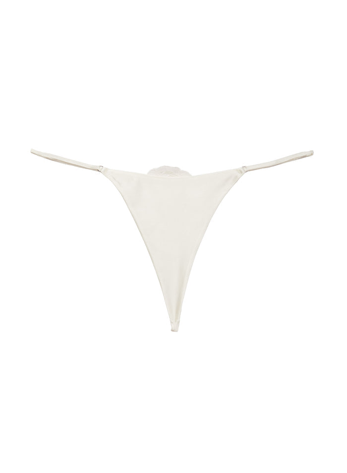 Rose Luxe V-String-ivory-flat