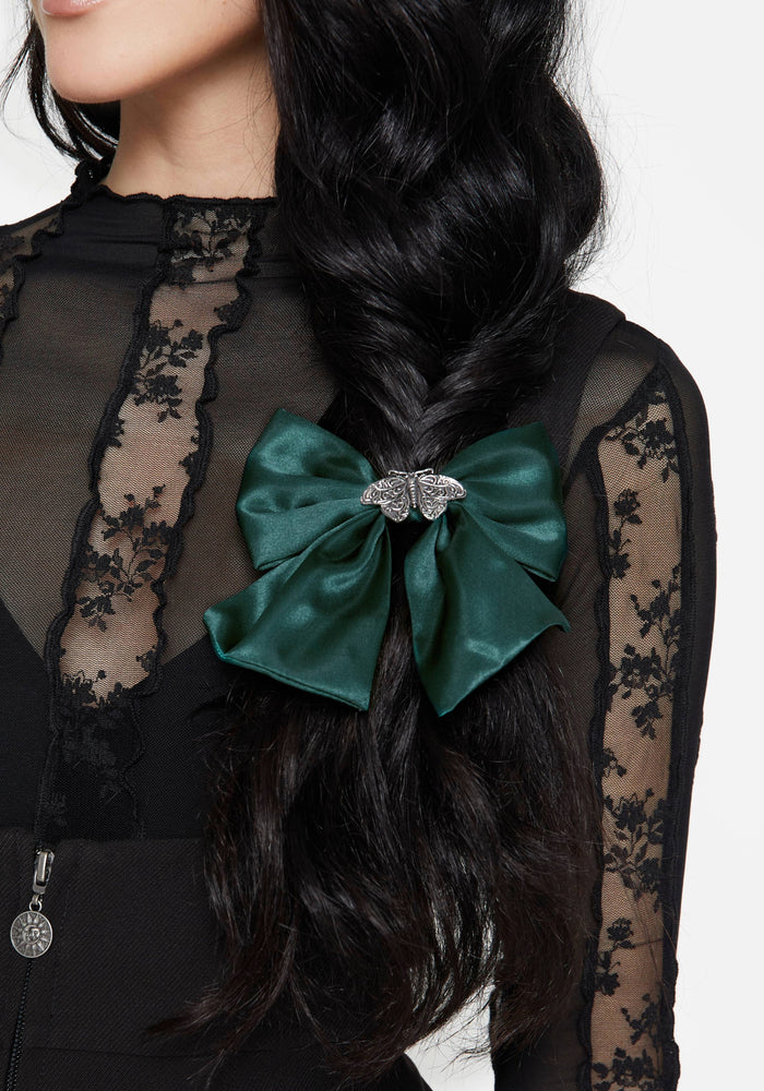 Rowan Moth Hair Bow