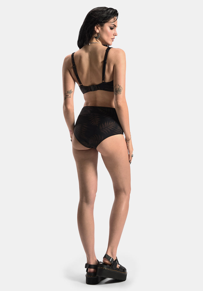 Ruin Fern Printed Bikini Short - Brown