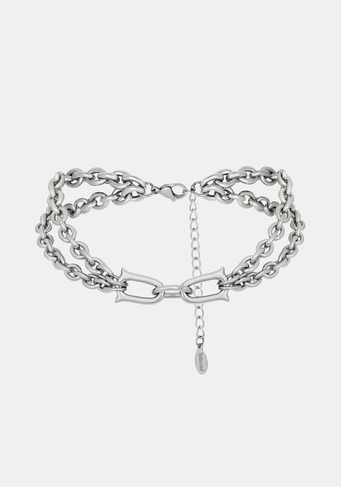 Ruzar Stainless Steel Chunky Chain Choker