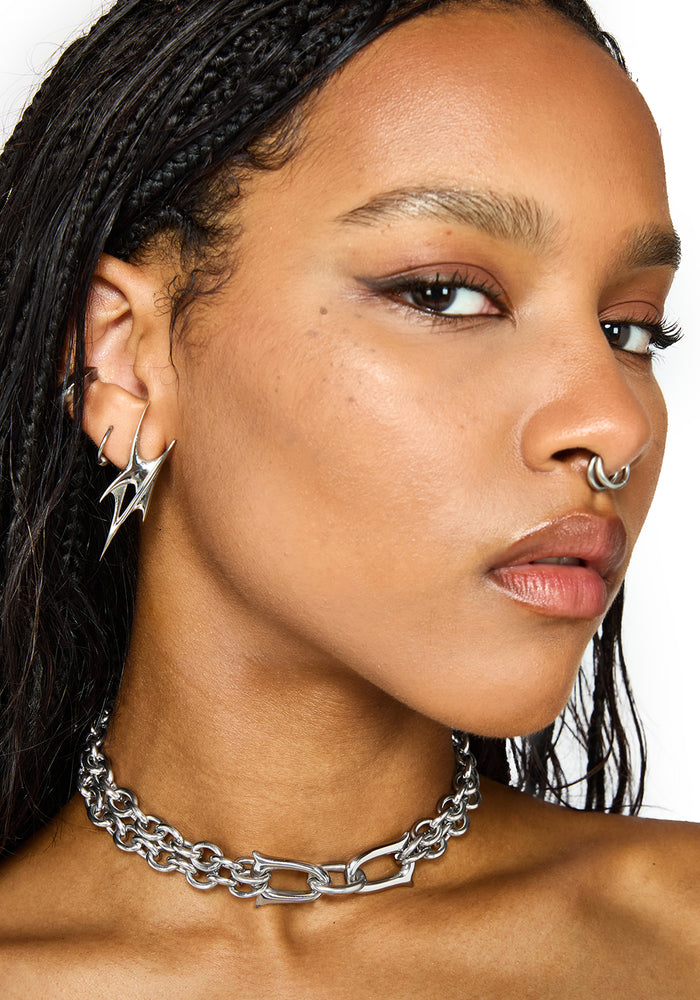 Ruzar Stainless Steel Chunky Chain Choker