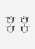 Ruzar Stainless Steel Drop Stud Earrings