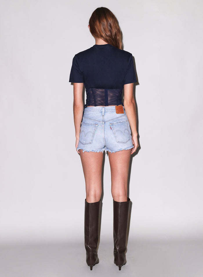 Sabrina Corset T-Shirt-eclipse