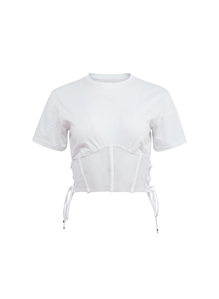 Sabrina Corset T-Shirt-ivory-flat