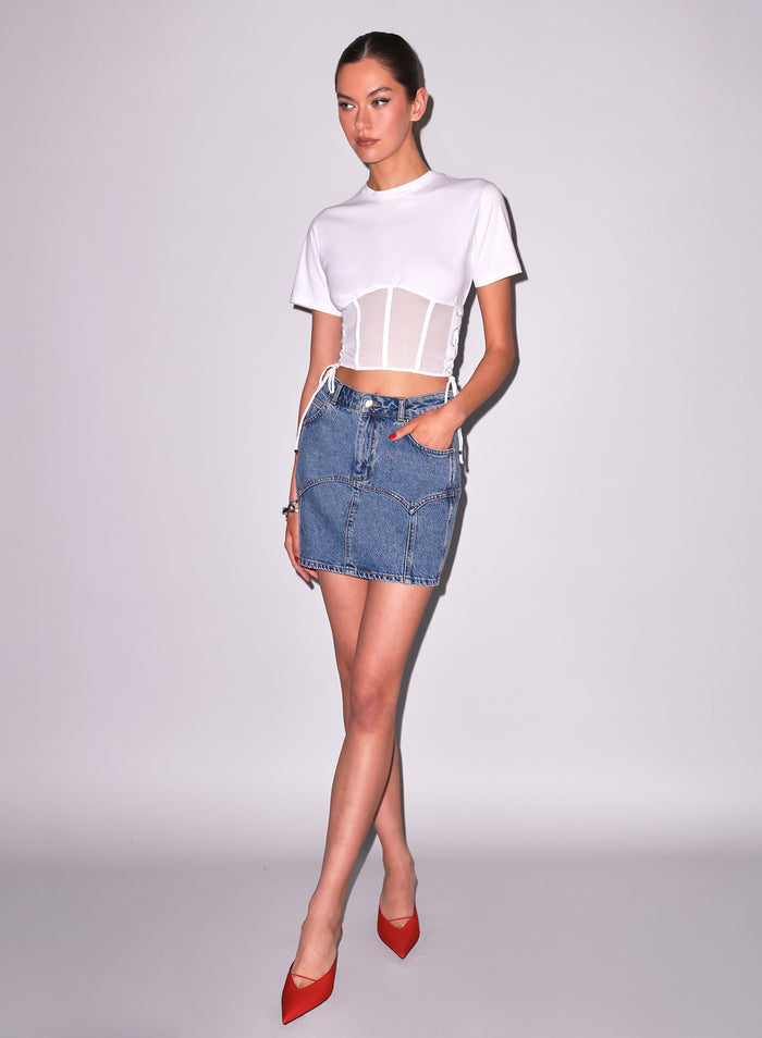 Sabrina Corset T-Shirt-ivory-flat