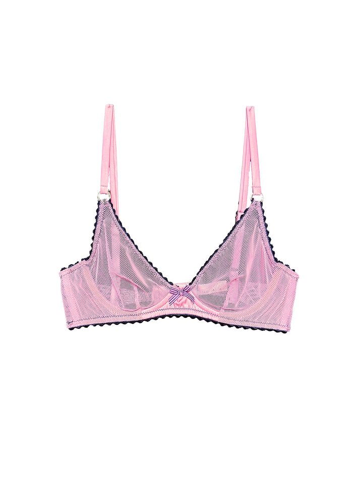 Sabrina Mini Fishnet Demi Bra-bisou-flat