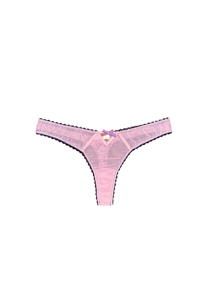 Sabrina Mini Fishnet Thong-bisou-flat