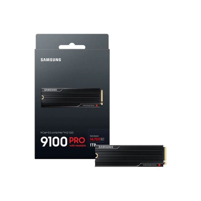 SAMSUNG 9100 PRO 1TB PCIe 5.0 NVMe™ M.2 SSD with Heatsink