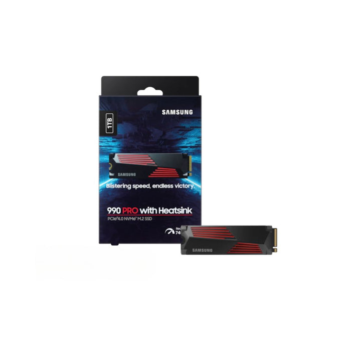 SAMSUNG 990 PRO SSD 1TB PCIe Gen 4 , Heatsink , NVMe - شركة القيم العالمية للحاسبات