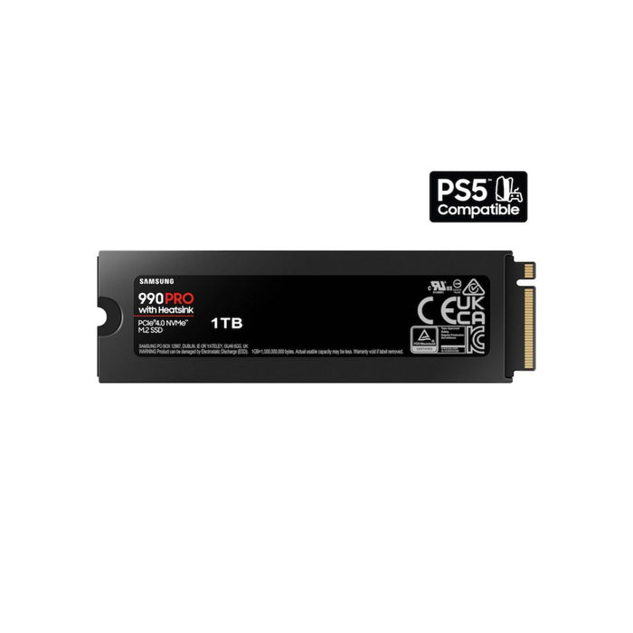 SAMSUNG 990 PRO SSD 1TB PCIe Gen 4 , Heatsink , NVMe - شركة القيم العالمية للحاسبات
