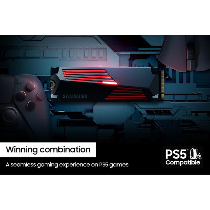 SAMSUNG 990 PRO SSD 1TB PCIe Gen 4 , Heatsink , NVMe - شركة القيم العالمية للحاسبات