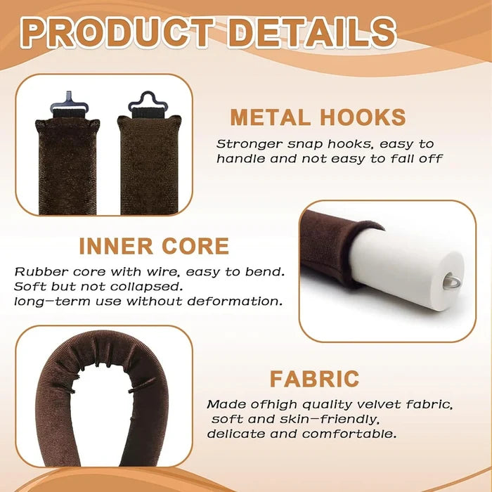 Satin Heatless Hair Curling Set