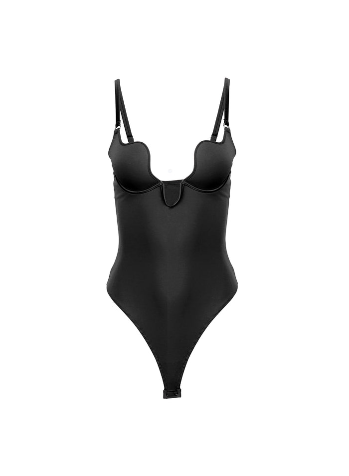 Seduce U-Plunge Bodysuit-black