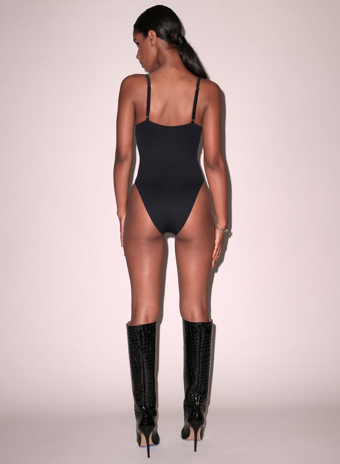 Seduce U-Plunge Bodysuit-black