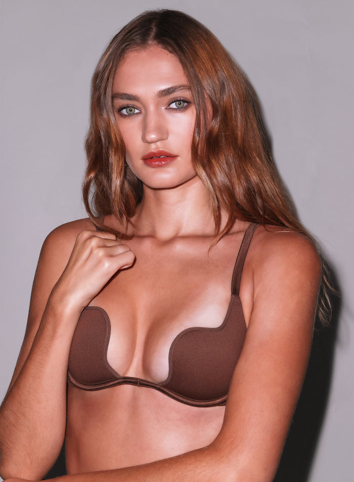 Seduce U-Plunge Bra-cocoa