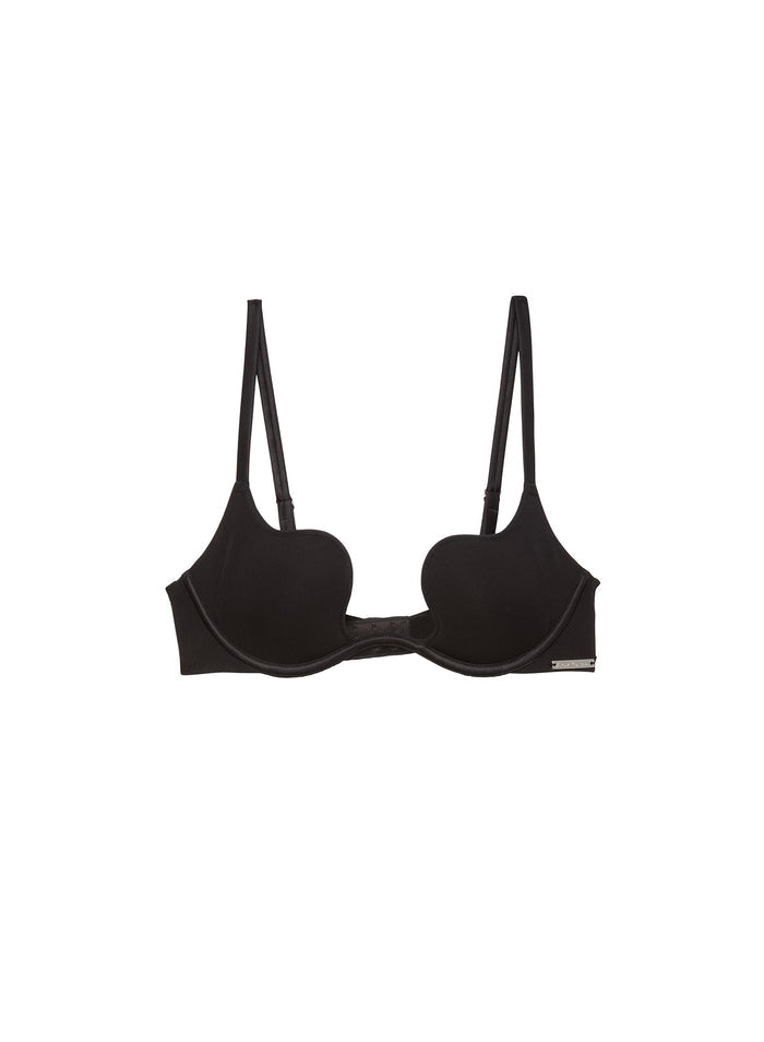 Seduce U-Plunge Bra-black-flat