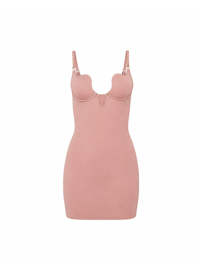 Seduce U-Plunge Mini Slip-tan