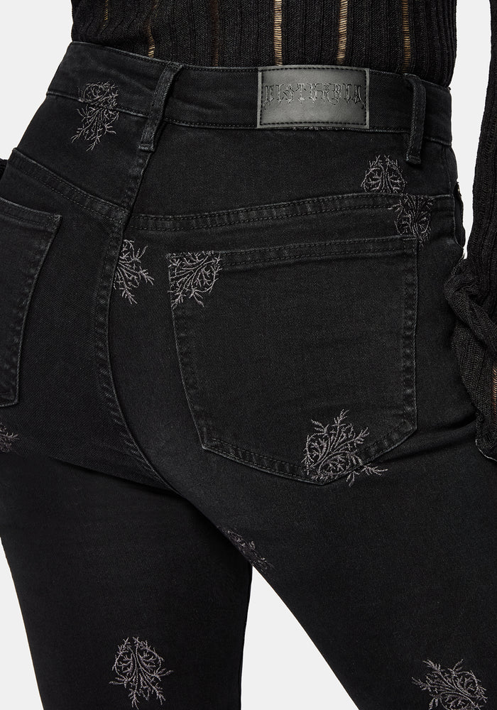 Selin Embroidered Denim Skinny Jean