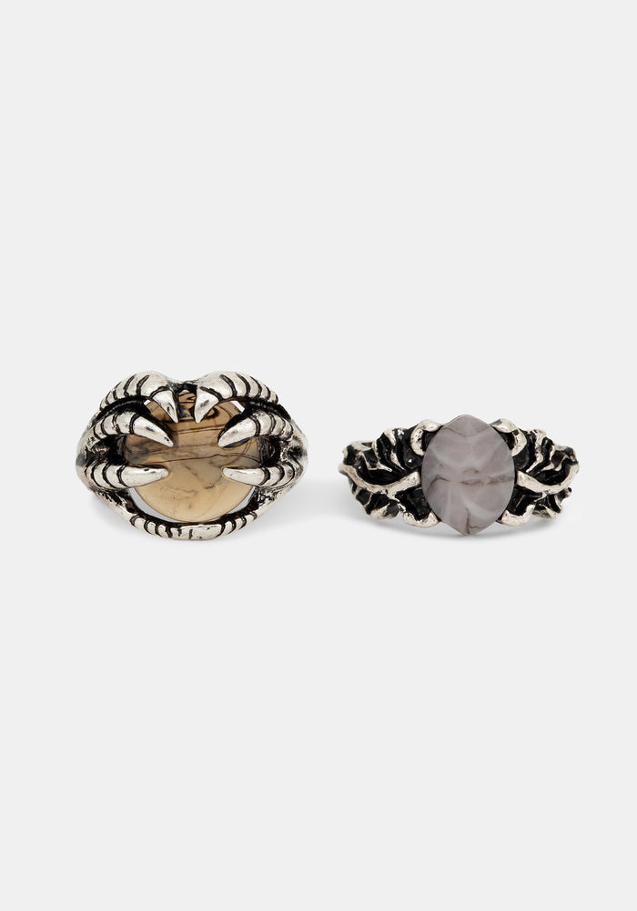 Shadowclaw Chunky Ring Set